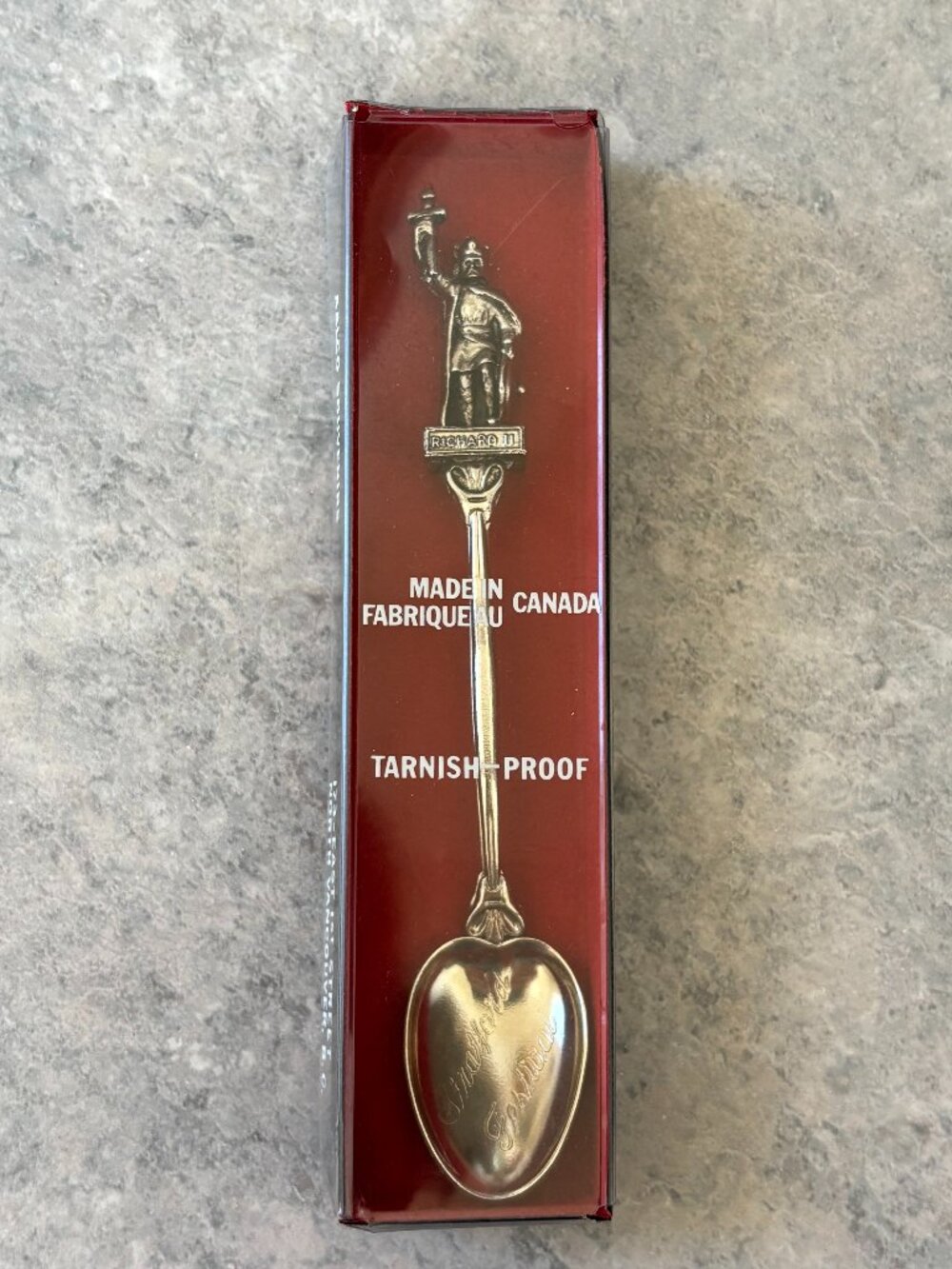 Vintage Stratford Festival Souvenir Spoon - King Richard III - Original Box